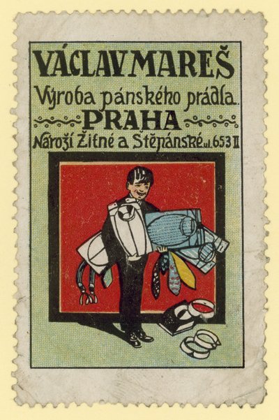 Vaclav Mares, fabrikanten van herenkleding, Praag door Czech School