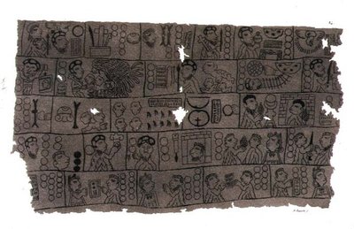 Christelijke Kalender in de Hiëroglifische Azteekse stijl door D.K. (after) Bonatti