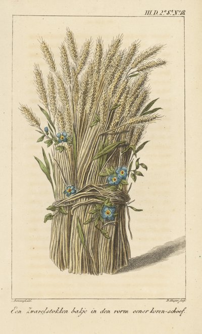 Kom in de vorm van een korenschoof door D. Sluyter