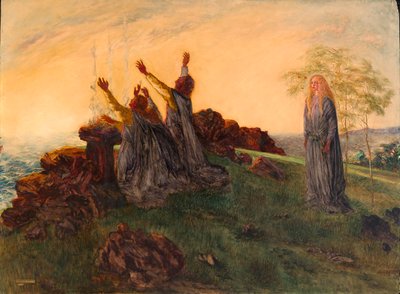 Het overlijden van St. Brighid door Da Loria Norman