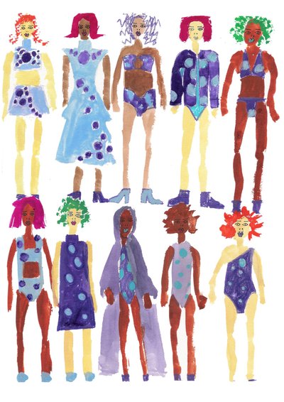 Strandkleding door Daisy de Villeneuve