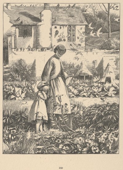 Het eilandbij van Wayside Posies: Originele gedichten van het plattelandsleven, 1867 door Dalziel Brothers