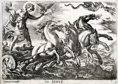 Ignis: allegorie van vuur door Daman