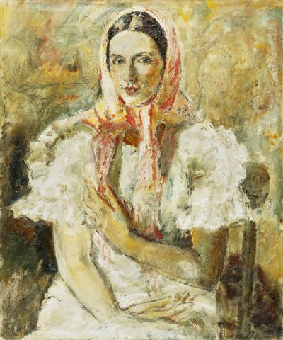 Russisch boerenmeisje, Olga Eliena door Dame Ethel Walker