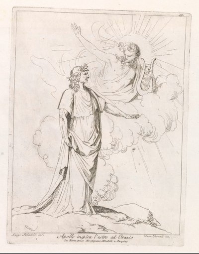 Apollo inspireert Horatius door Damiano Pernati