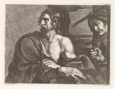 Johannes de Doper in de gevangenis bezocht door Salome door Damiano Pernati