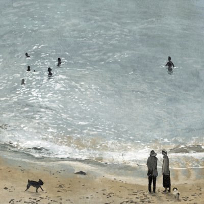 Het strand van Bamaluz door Dan Hobday
