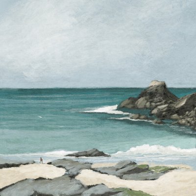 Trevone Bay door Dan Hobday