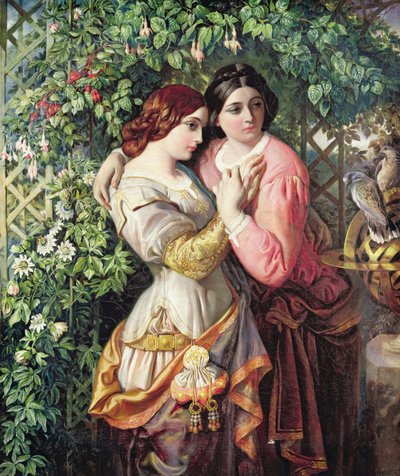 Rosalind en Celia, c.1845 door Daniel Maclise