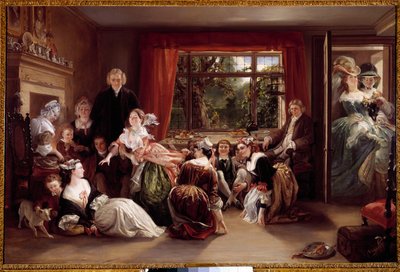 Het spel van de pantoffeljacht door Daniel Maclise
