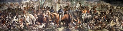 De ontmoeting van Wellington en Blücher na de slag bij Waterloo door Daniel (1806 70) Maclise