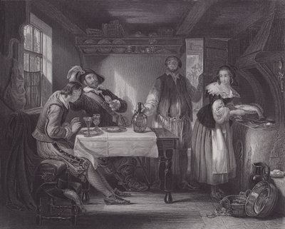 Gil Blas in Pennaflor door Daniel (after) Maclise