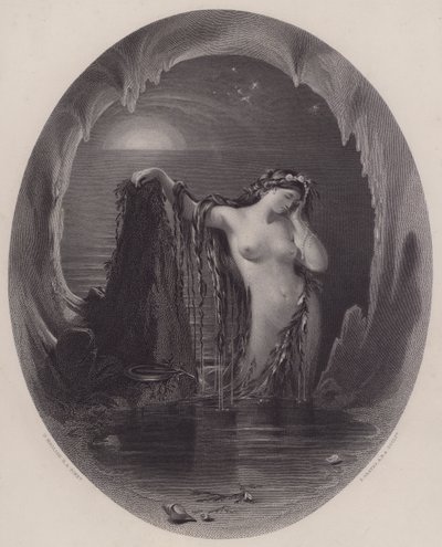De Oorsprong van de Harp door Daniel (after) Maclise