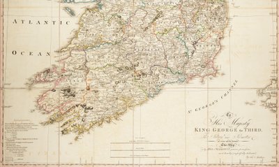 Een nieuwe kaart van Ierland civiel en kerkelijk door Daniel Augustus Beaufort