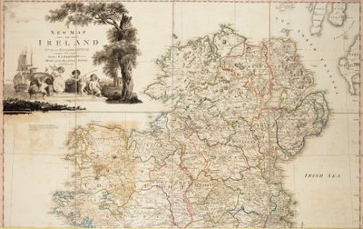 Een nieuwe kaart van Ierland civiel en kerkelijk door Daniel Augustus Beaufort