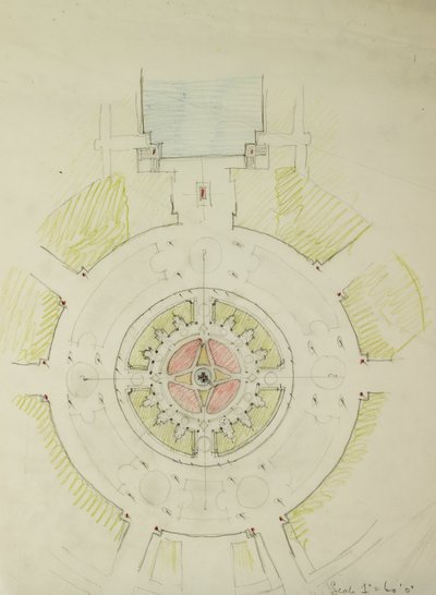 Potomac Round Point, Washington D.C., Plantekening, 1909 door Daniel Burnham