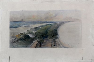 South Shore Park, Chicago, Illinois, ontwerpschets, ca. 1896 door Daniel Burnham