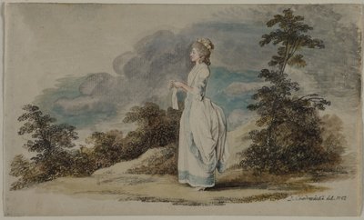 Susanne De dochter van de kunstenaar op de leeftijd van eenentwintig, 1782 door Daniel Nikolaus Chodowiecki