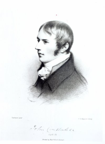 John Constable, 20 jaar oud, gegraveerd door Thomas Herbert Maguire door Daniel Gardner