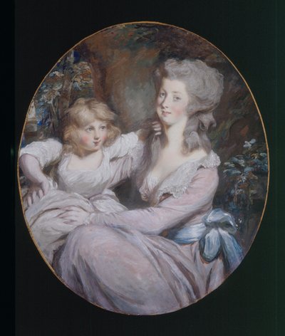 Margaret "Peggy" Arnold en dochter Sophia, c.1787 door Daniel Gardner