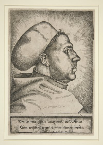 Maarten Luther, 1523 door Daniel Hopfer