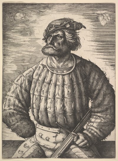 Portret van Kunz von der Rosen door Daniel Hopfer