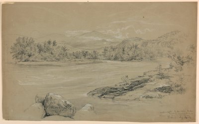 Androscoggin rivier bij Lead Mine Bridge, Gorham, New Hampshire door Daniel Huntington