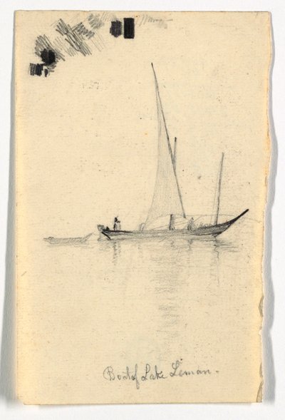 Boot van Meer Leman (Meer van Genève) door Daniel Huntington
