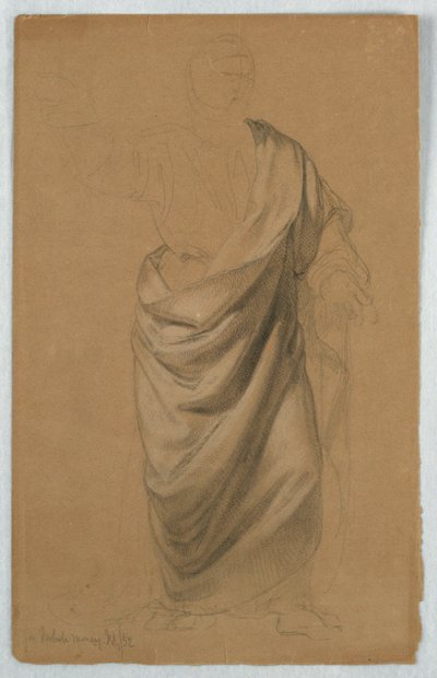 Draperiestudie voor 