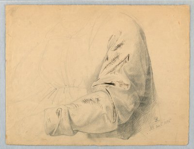 Studiestuk van Mouw door Daniel Huntington