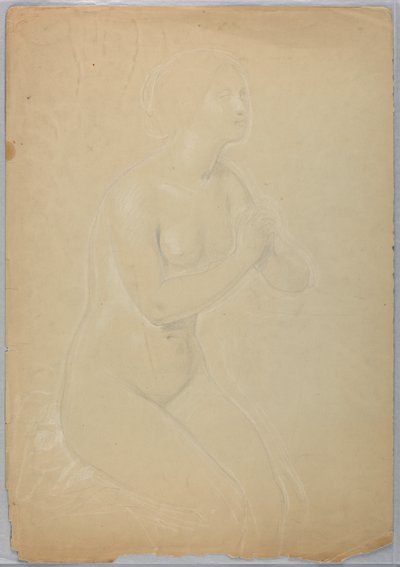 Tekening, Studie voor "Een Magdalena", F, 1852 door Daniel Huntington