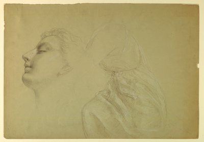 Tekening, Studie voor "Gerechtigheid en Vrede", 1886 door Daniel Huntington