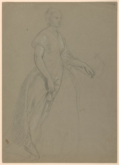 Tekening, Studie voor "Martha Washington Receptie", 1860 door Daniel Huntington