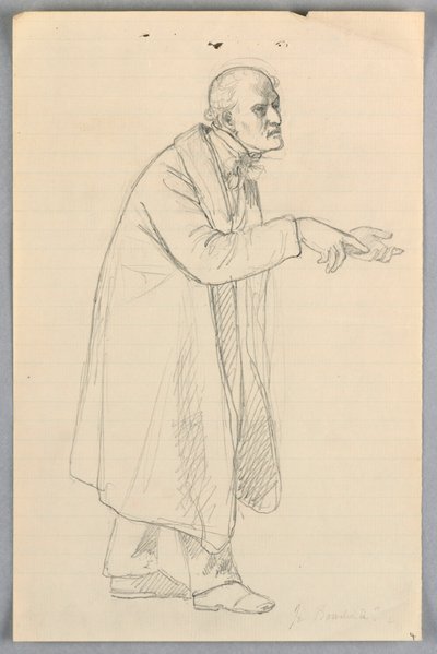Tekening, Studie voor "Wetenschappelijke Groep", 1858 door Daniel Huntington