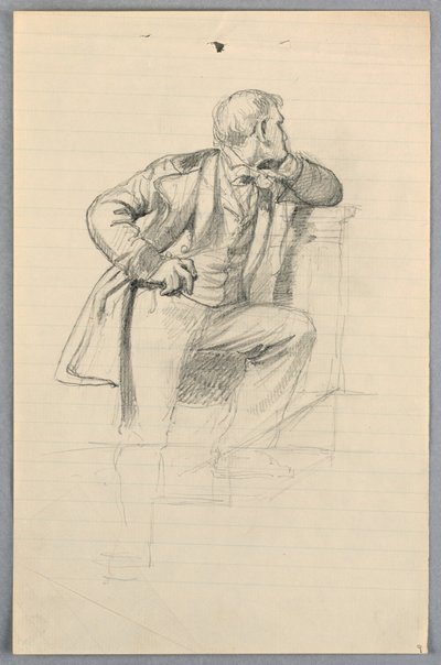 Tekening, Studie voor "Wetenschappelijke Groep", 1858 door Daniel Huntington