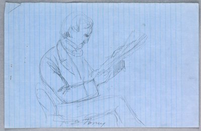 Tekening, Studie voor "Wetenschappelijke Groep", 1858 door Daniel Huntington