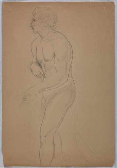 Tekening, Studie voor "Tribuutgeld", juli 1852 door Daniel Huntington