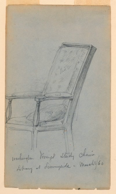 Tekening, Studie van Washington Irving, 15 maart 1860 door Daniel Huntington