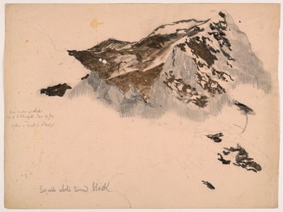 Vanuit het raam van Chalet, Top van Mt. Scheidegg, Na een mist en storm door Daniel Huntington