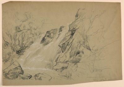 Goodrich Falls, Ellis River, New Hampshire door Daniel Huntington