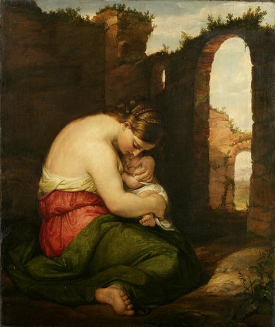 Moeder en Kind, 1849 door Daniel Huntington