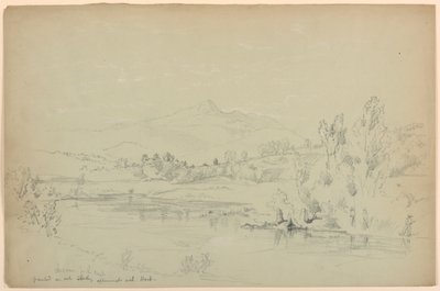 Mount Chocorua, vanaf de kreek door Daniel Huntington