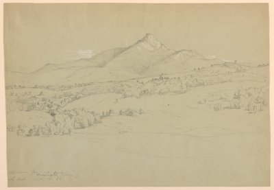 Mount Chocorua vanaf Heuvel nabij Tamworth Village door Daniel Huntington