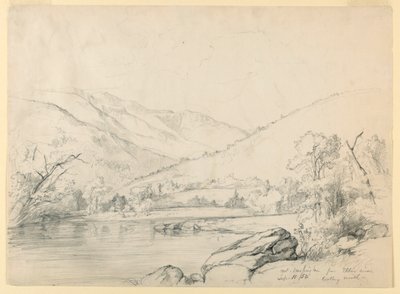 Mount Washington vanaf Ellis River, kijkend naar het noorden door Daniel Huntington