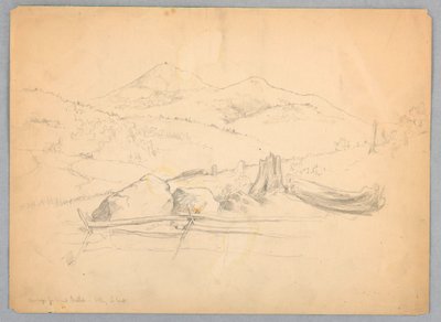 Mt. Kearsarge van Voorbij Bartlett door Daniel Huntington
