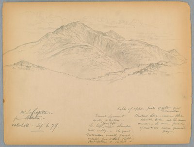 Mt. Lafayette vanaf Oak Hill, Littleton, New Hampshire door Daniel Huntington
