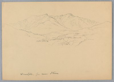 Mt. Mansfield vanuit de buurt van Stowe, Vermont door Daniel Huntington