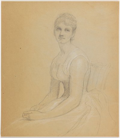 Schets voor Portret van een vrouw door Daniel Huntington