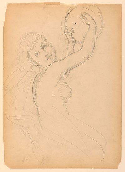 Schets voor een Bacchante door Daniel Huntington