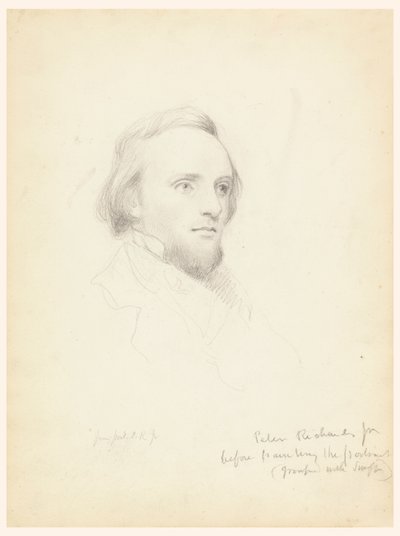 Schets van Peter Richards